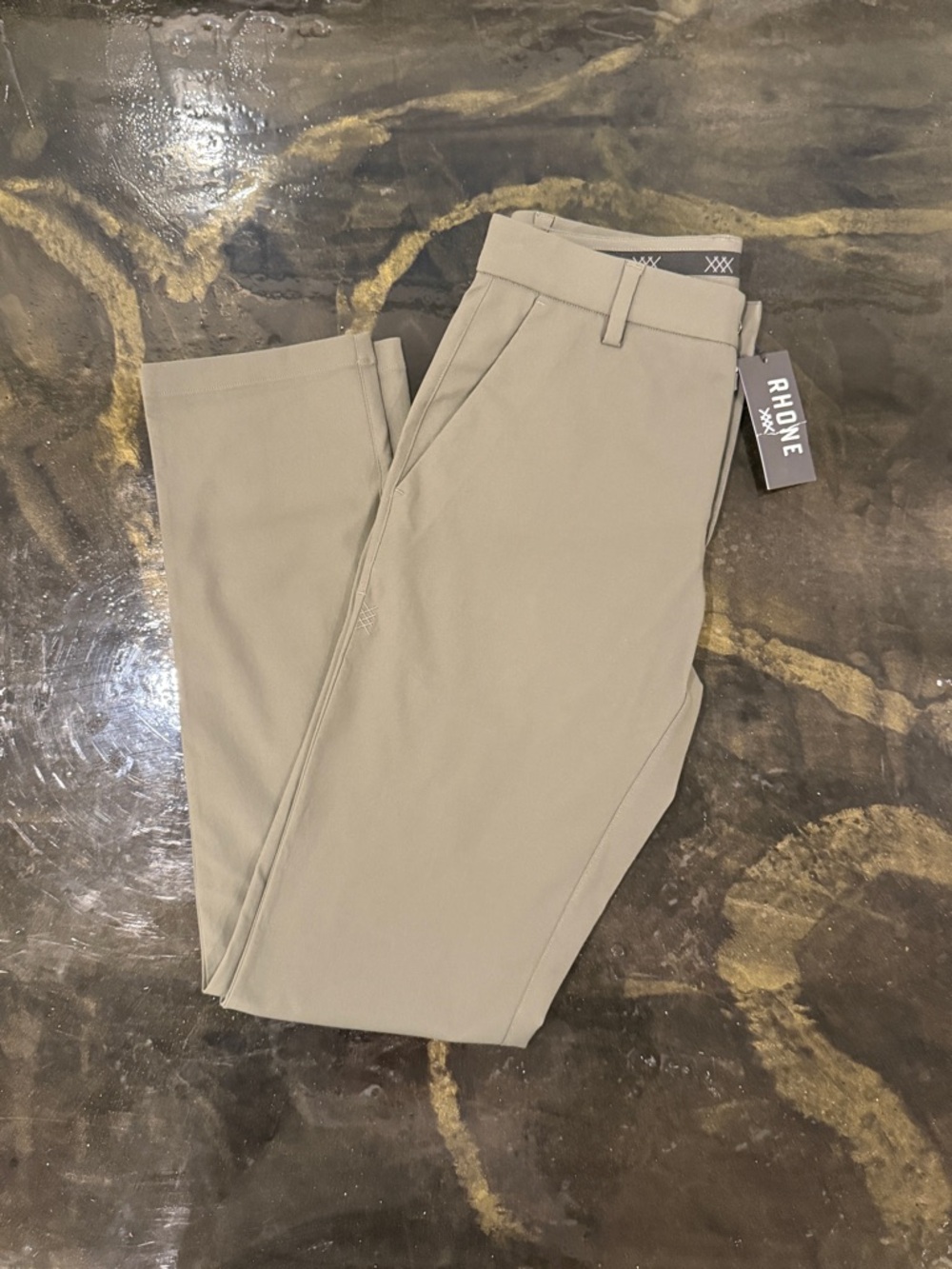 RHONE Men's Chinos in Light Tan